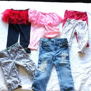 Baby girl 18 months pants lot